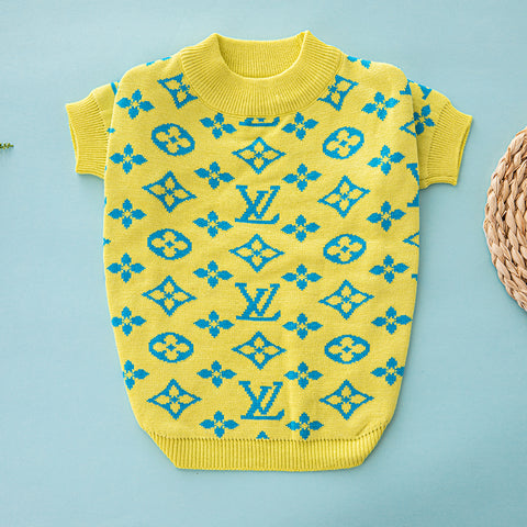 LV Doggo Yellow Sweater