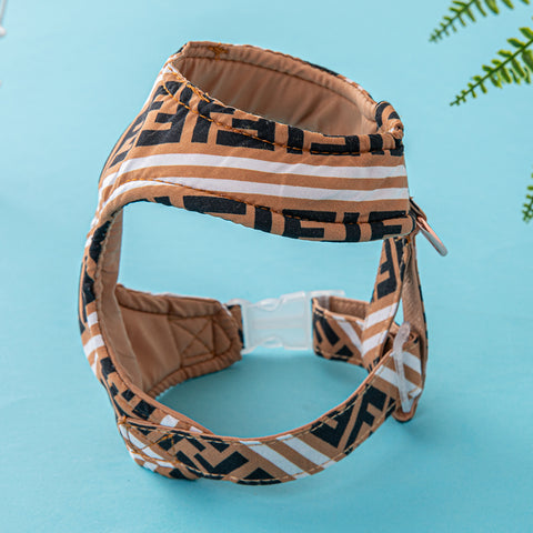 Stylish Geometric Pet Harness & Leash Set