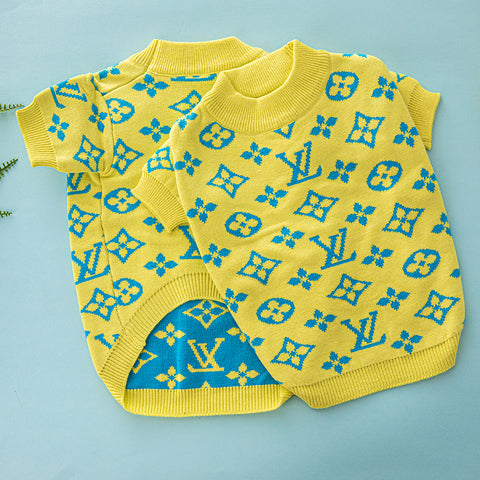 LV Doggo Yellow Sweater