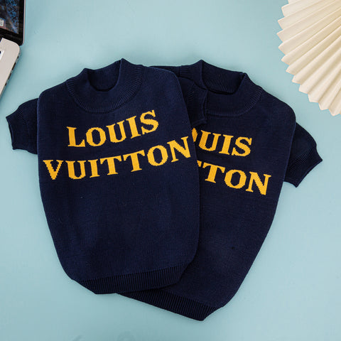 LV Navy Doggo Sweater