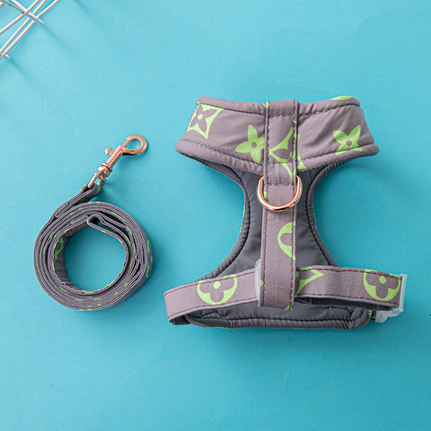 Luxury Designer Pet Harness & Leash Set