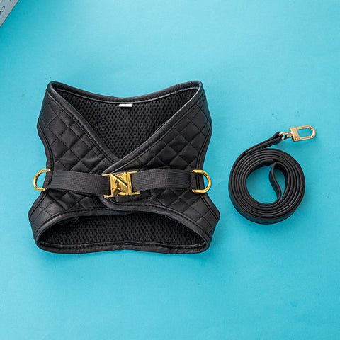 Luxury Pet Harness with Quilted Design