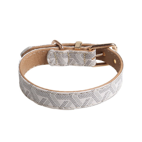 Modern Geometric Pet Collar and Leash Set