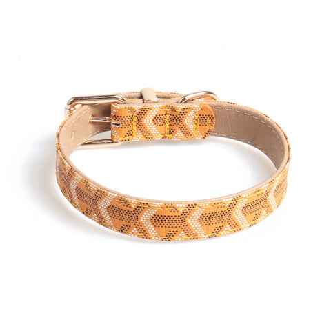 Modern Geometric Pet Collar and Leash Set