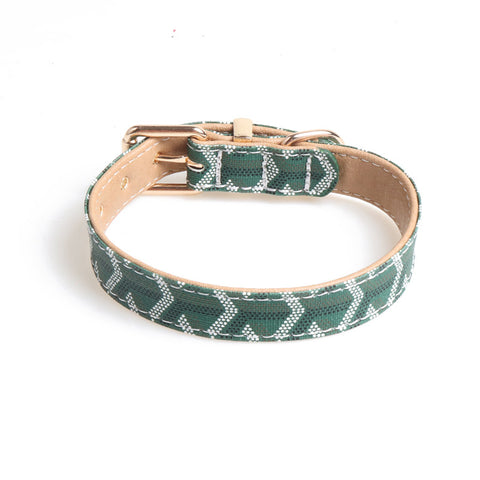Modern Geometric Pet Collar and Leash Set